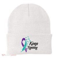 Keep Fighting Suicide Prevention Awareness Beanie thumb 0