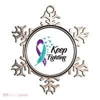Keep Fighting Suicide Prevention Awareness Ornament thumb 0