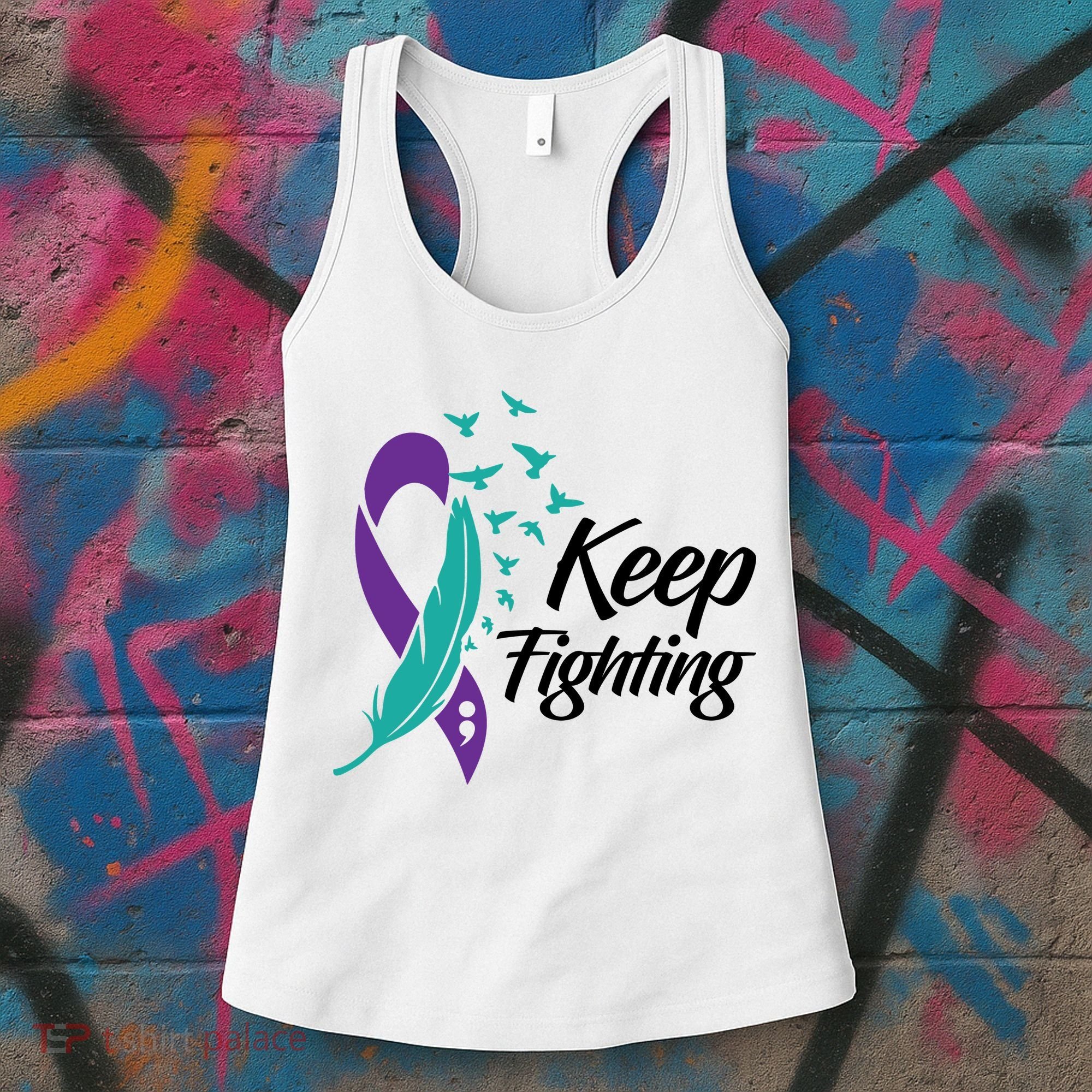 Keep Fighting Suicide Prevention Awareness Women's Tank Top