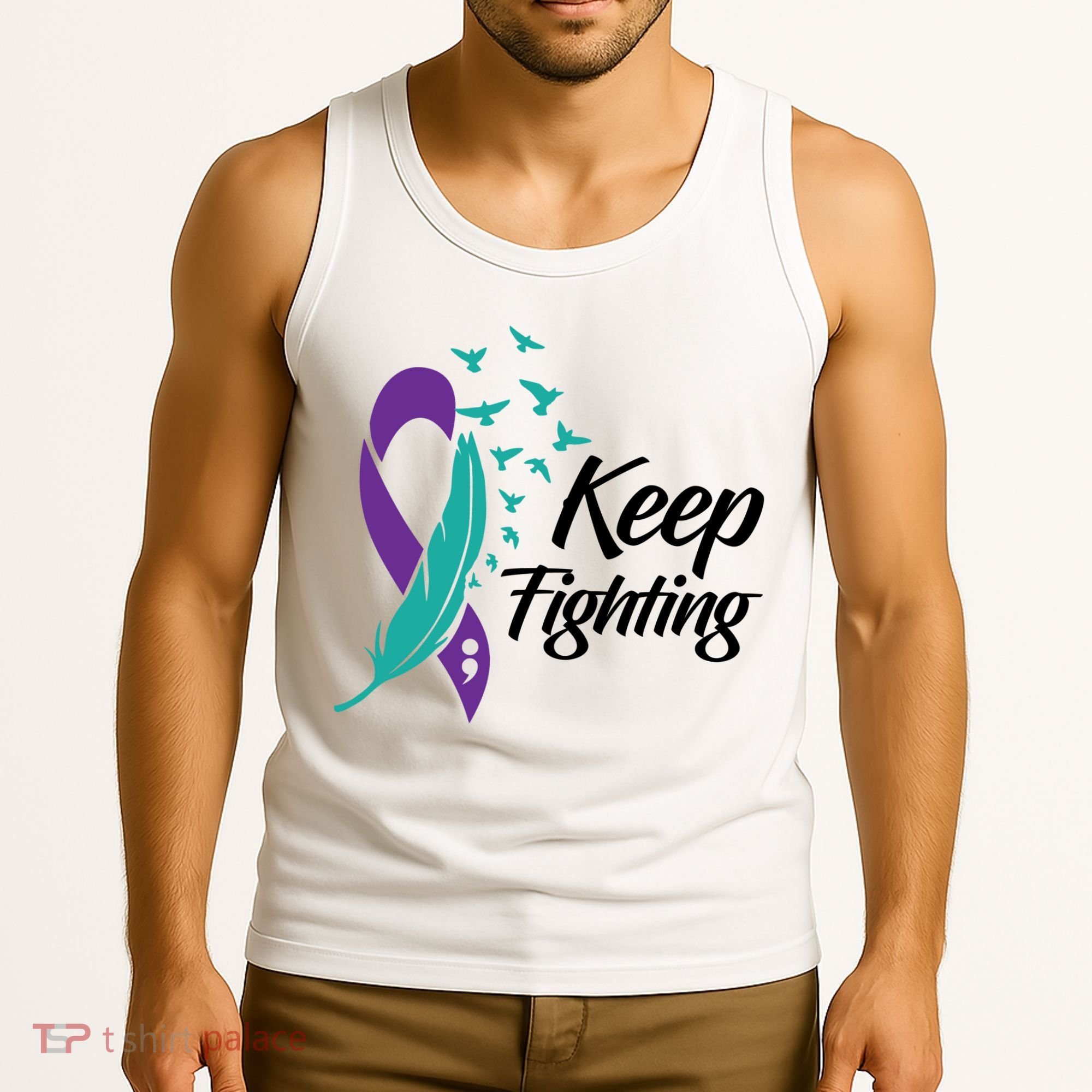 Keep Fighting Suicide Prevention Awareness Tank Top