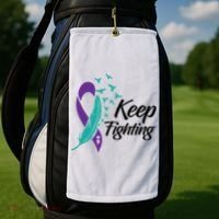Keep Fighting Suicide Prevention Awareness Golf Towel thumb 2