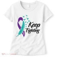 Keep Fighting Suicide Prevention Awareness Women's T-Shirt thumb 0