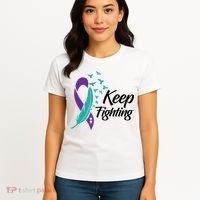 Keep Fighting Suicide Prevention Awareness Women's T-Shirt thumb 4