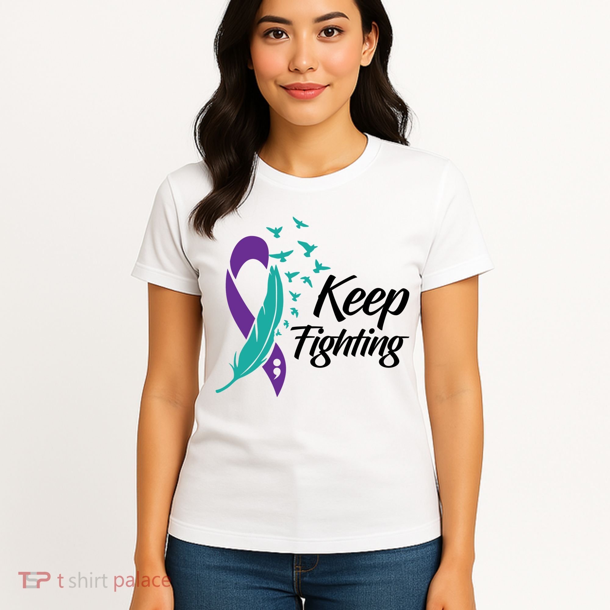 Keep Fighting Suicide Prevention Awareness Women's T-Shirt