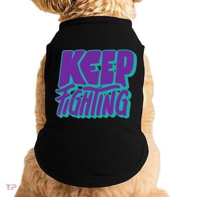Keep Fighting Suicide Prevention Awareness Retro Doggie Tank