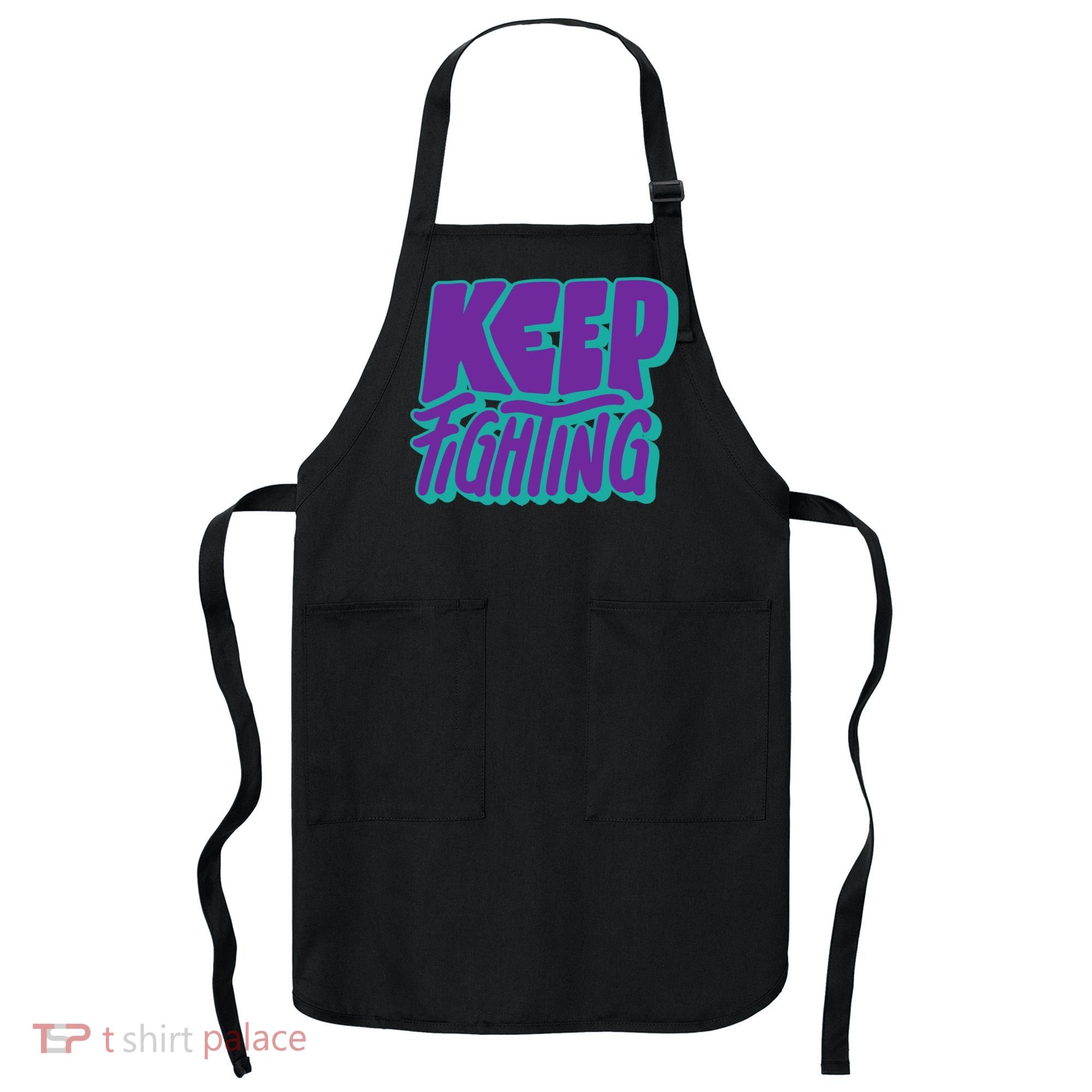 Keep Fighting Suicide Prevention Awareness Retro Apron
