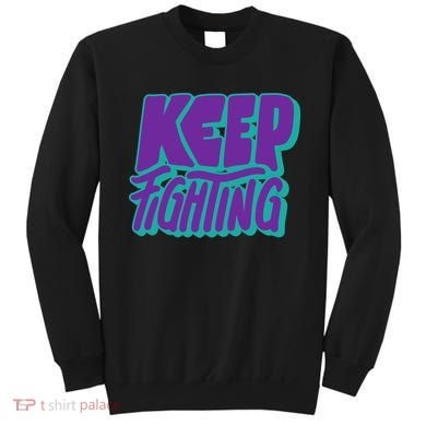 Keep Fighting Suicide Prevention Awareness Retro Sweatshirt