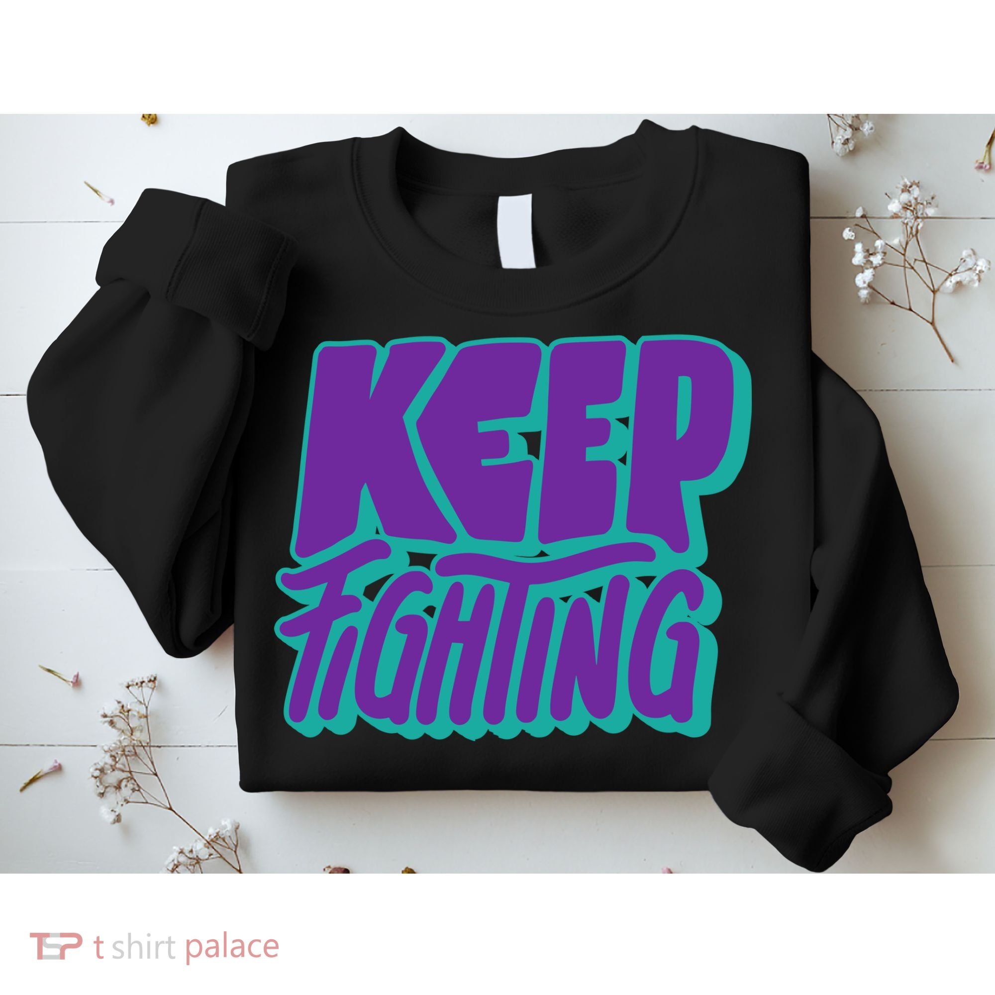 Keep Fighting Suicide Prevention Awareness Retro Sweatshirt