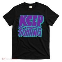 Keep Fighting Suicide Prevention Awareness Retro T-Shirt thumb 0