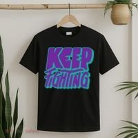 Keep Fighting Suicide Prevention Awareness Retro T-Shirt thumb 2