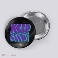 Keep Fighting Suicide Prevention Awareness Retro Button thumb 0