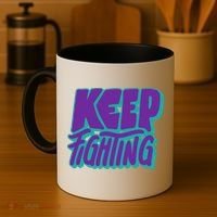 Keep Fighting Suicide Prevention Awareness Retro Coffee Mug thumb 4