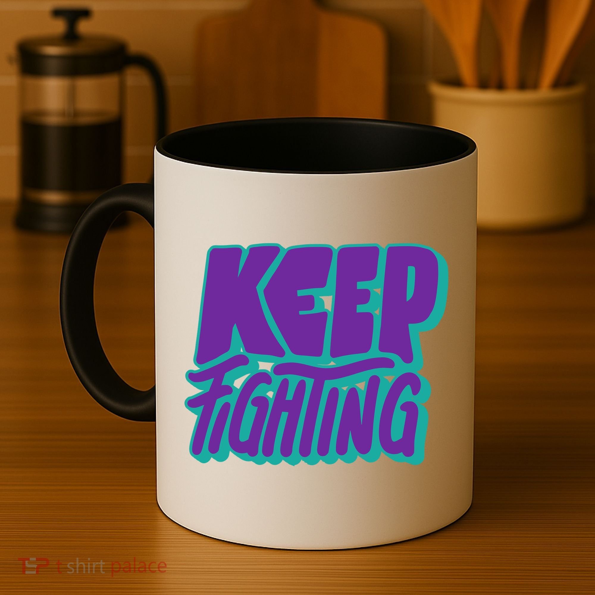 Keep Fighting Suicide Prevention Awareness Retro Coffee Mug
