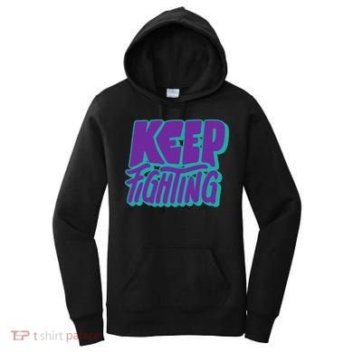 Keep Fighting Suicide Prevention Awareness Retro Women's Hoodie