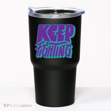 Keep Fighting Suicide Prevention Awareness Retro Tumbler