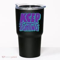 Keep Fighting Suicide Prevention Awareness Retro Tumbler thumb 0
