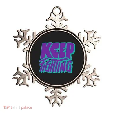Keep Fighting Suicide Prevention Awareness Retro Ornament