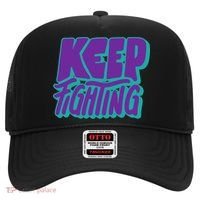 Keep Fighting Suicide Prevention Awareness Retro Hat thumb 0