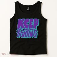Keep Fighting Suicide Prevention Awareness Retro Tank Top thumb 2