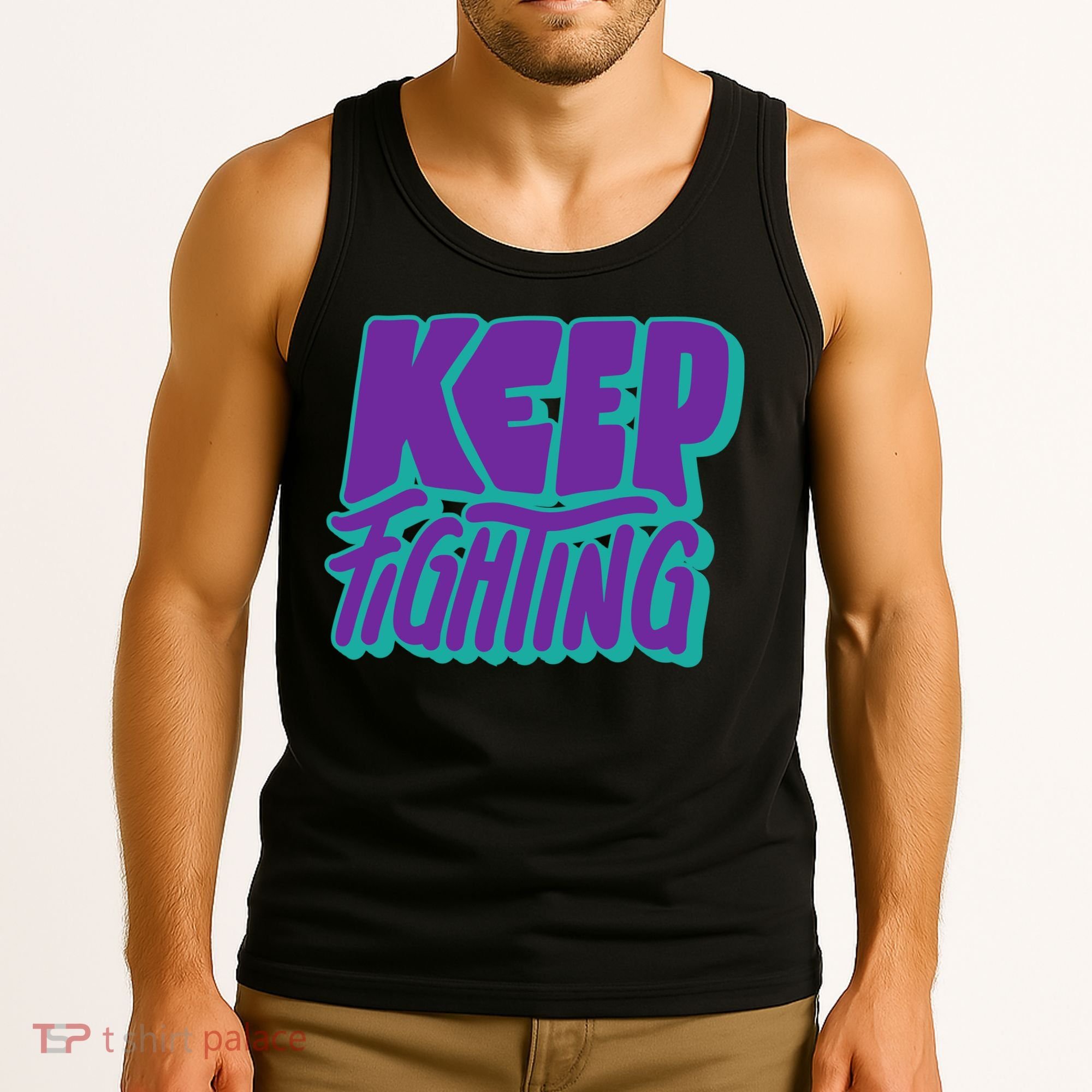 Keep Fighting Suicide Prevention Awareness Retro Tank Top