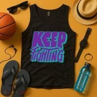 Keep Fighting Suicide Prevention Awareness Retro Tank Top thumb 4