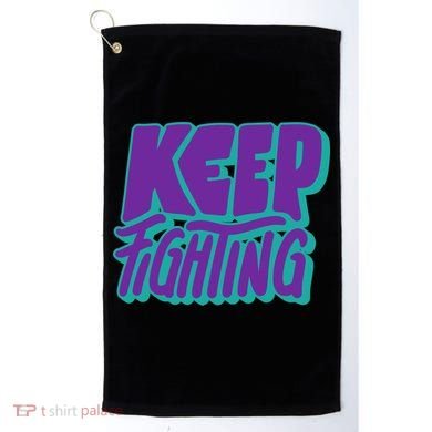 Keep Fighting Suicide Prevention Awareness Retro Golf Towel
