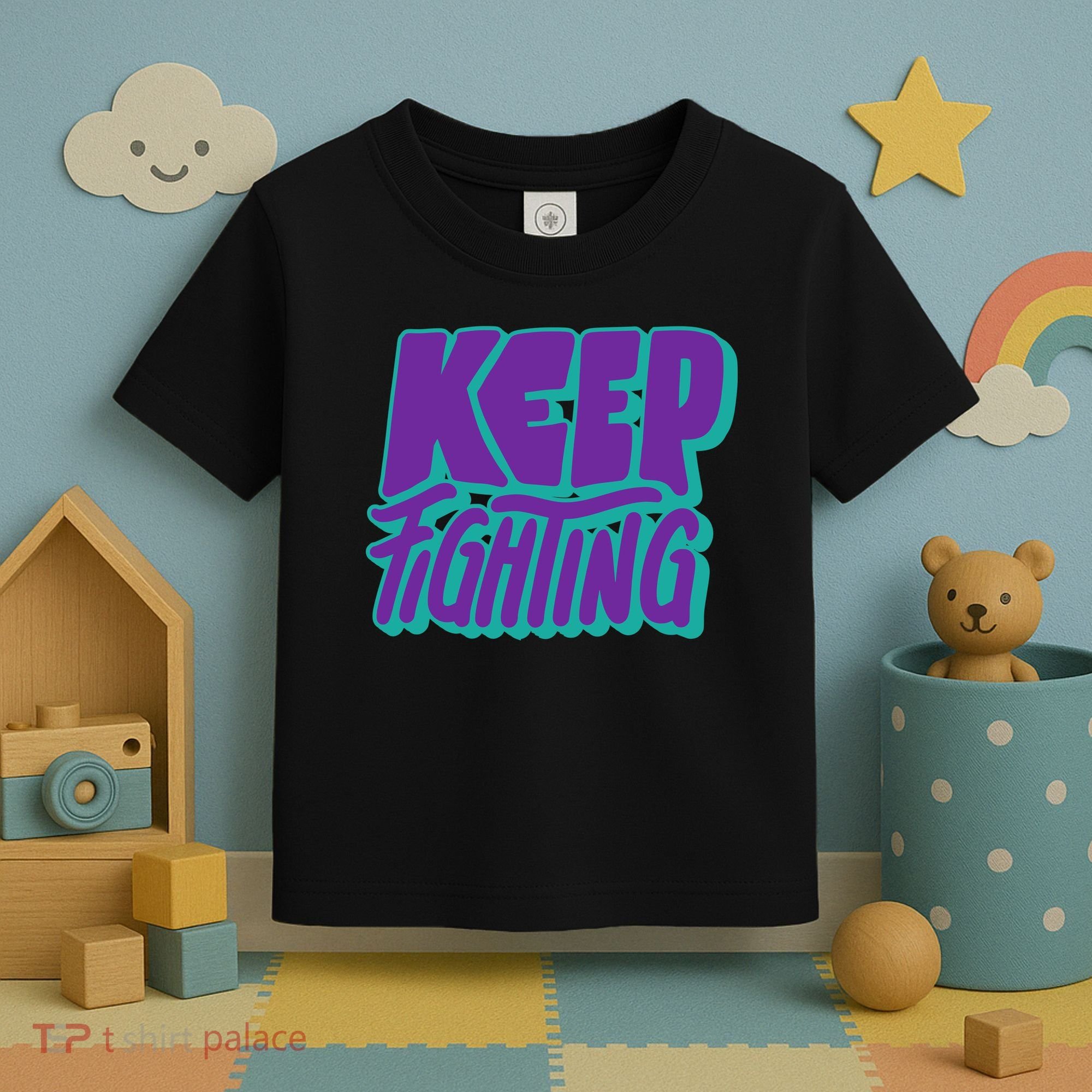Keep Fighting Suicide Prevention Awareness Retro Toddler T-Shirt