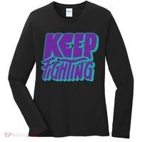 Keep Fighting Suicide Prevention Awareness Retro Women's Long Sleeve Shirt thumb 0