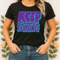 Keep Fighting Suicide Prevention Awareness Retro Women's T-Shirt thumb 2