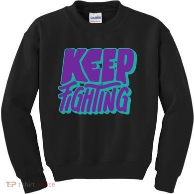 Keep Fighting Suicide Prevention Awareness Retro Kids Sweatshirt