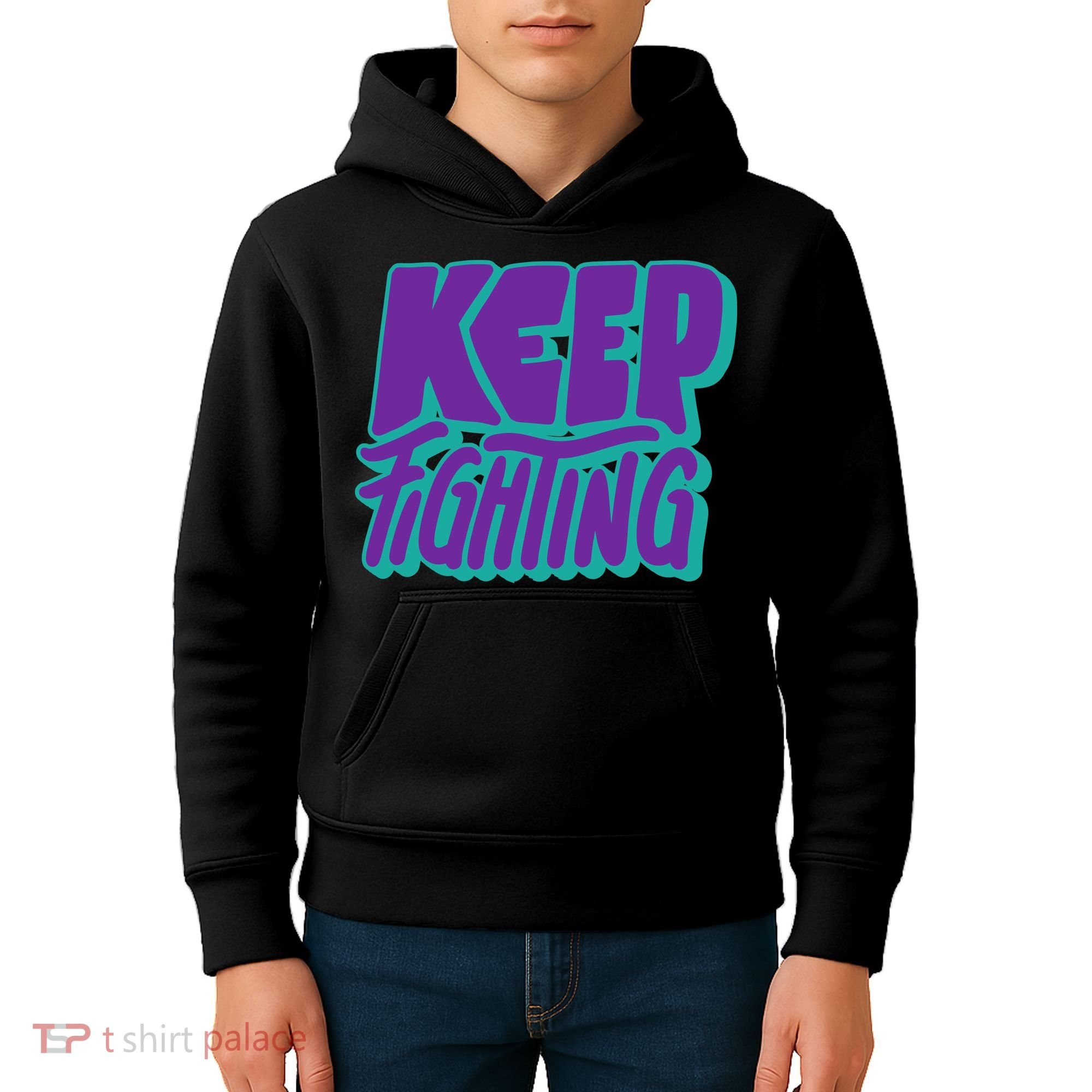 Keep Fighting Suicide Prevention Awareness Retro Kids Hoodie