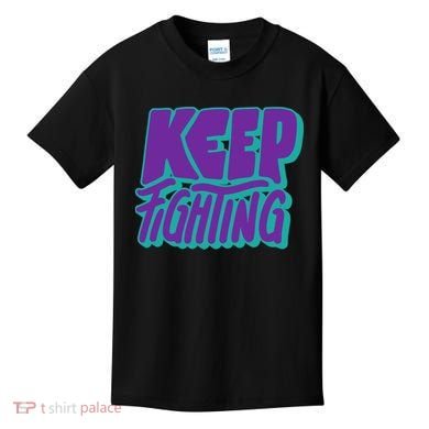 Keep Fighting Suicide Prevention Awareness Retro Kids T-Shirt