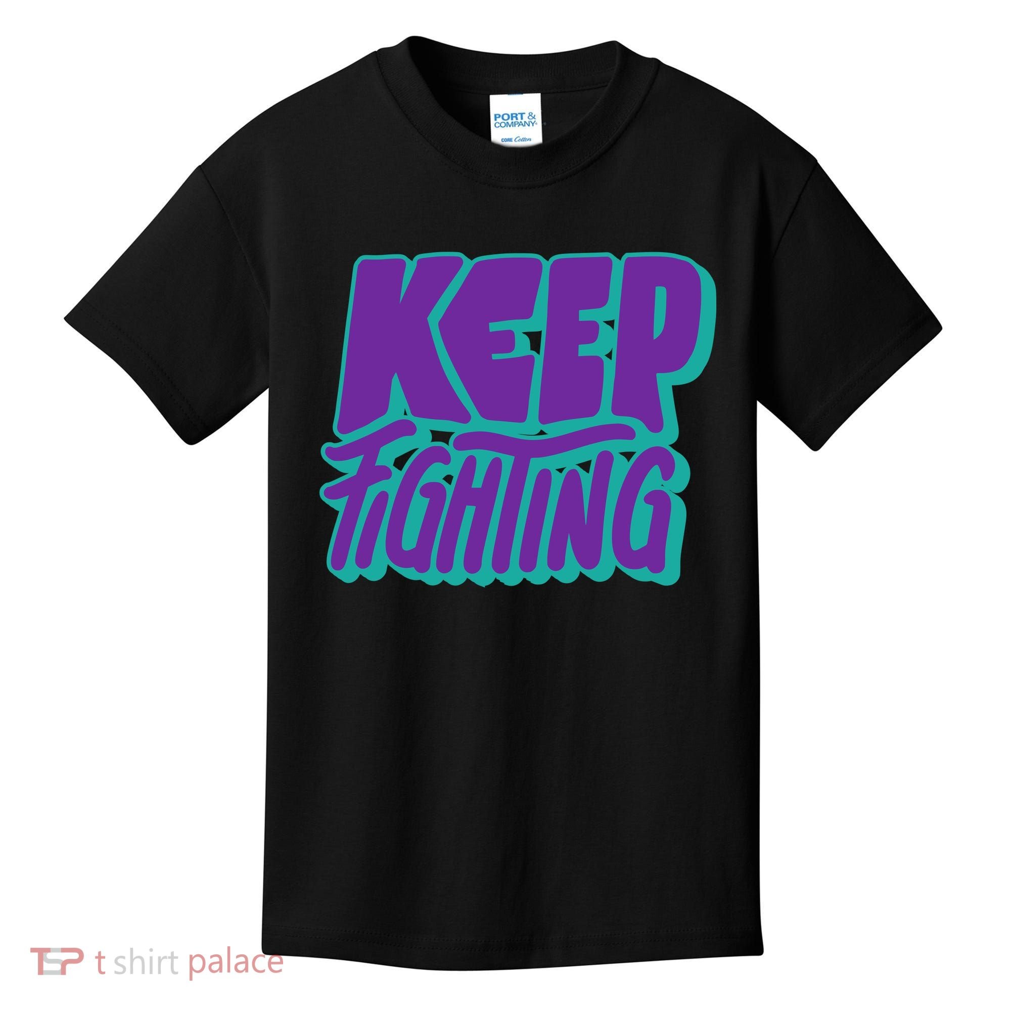 Keep Fighting Suicide Prevention Awareness Retro Kids T-Shirt