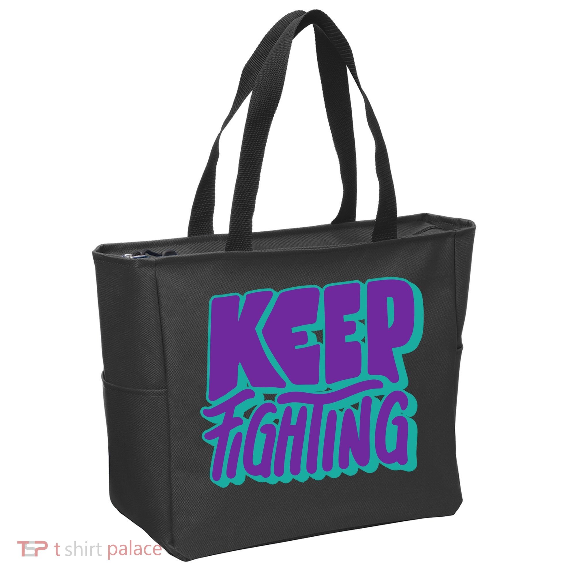 Keep Fighting Suicide Prevention Awareness Retro Tote Bag