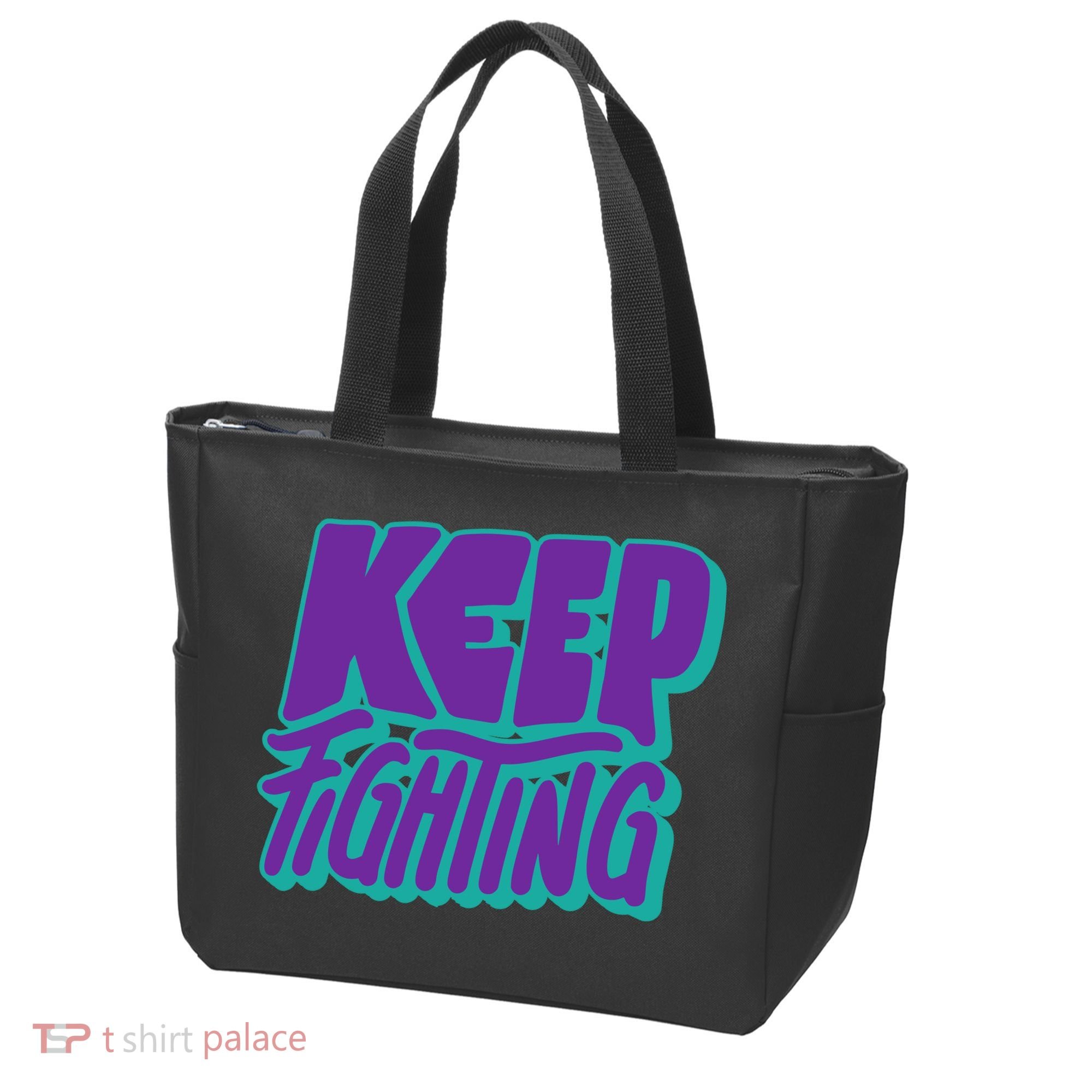 Keep Fighting Suicide Prevention Awareness Retro Tote Bag