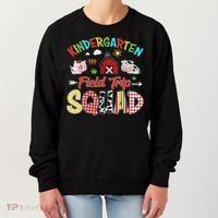 Kindergarten Field Trip Squad Teacher Students Farm Animal Women's Sweatshirt thumb 0
