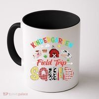 Kindergarten Field Trip Squad Teacher Students Farm Animal Coffee Mug thumb 0