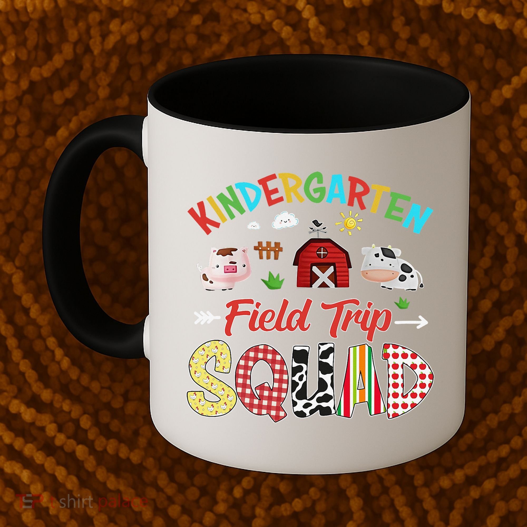 Kindergarten Field Trip Squad Teacher Students Farm Animal Coffee Mug