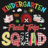 Kindergarten Field Trip Squad Teacher Students Farm Animal Women's Hoodie thumb 2