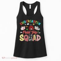 Kindergarten Field Trip Squad Teacher Students Farm Animal Women's Tank Top thumb 0