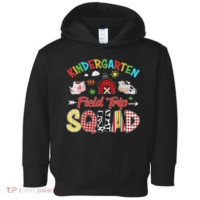 Kindergarten Field Trip Squad Teacher Students Farm Animal Toddler Hoodie