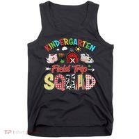 Kindergarten Field Trip Squad Teacher Students Farm Animal Tank Top thumb 0