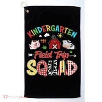 Kindergarten Field Trip Squad Teacher Students Farm Animal Golf Towel thumb 0