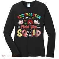 Kindergarten Field Trip Squad Teacher Students Farm Animal Women's Long Sleeve Shirt thumb 0