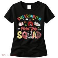 Kindergarten Field Trip Squad Teacher Students Farm Animal Women's T-Shirt thumb 0