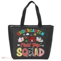 Kindergarten Field Trip Squad Teacher Students Farm Animal Tote Bag thumb 0