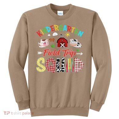 Kindergarten Field Trip Squad Teacher Students Farm Animal Sweatshirt