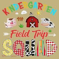 Kindergarten Field Trip Squad Teacher Students Farm Animal Sweatshirt thumb 2