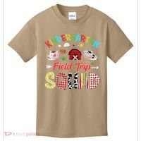 Kindergarten Field Trip Squad Teacher Students Farm Animal Kids T-Shirt thumb 0