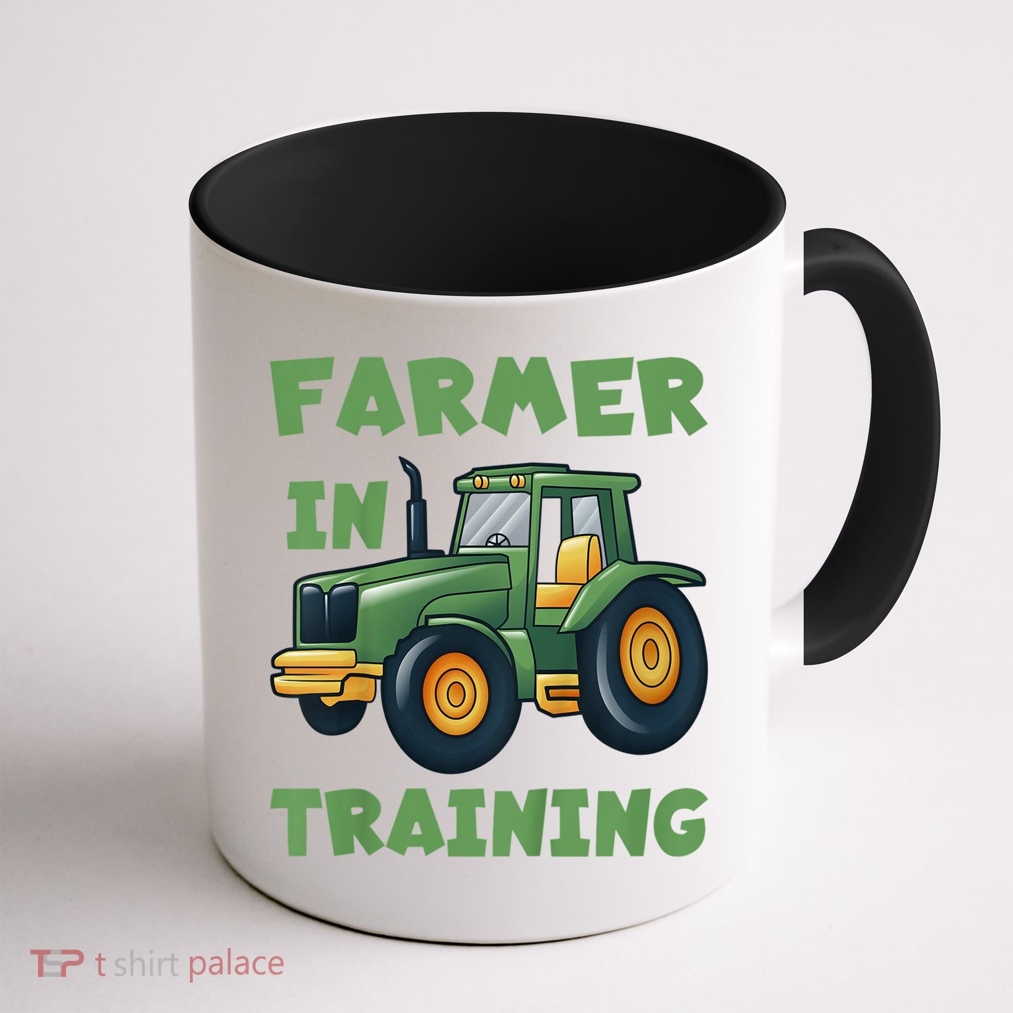 Kids Funny Tractor Boy Farmer In Training Gift Coffee Mug